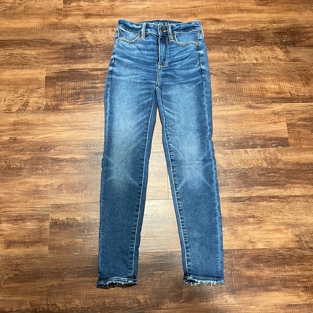 American eagle super hi-rise jegging crop